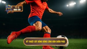 Kỹ thuật sút bóng bằng lòng bàn chân phải