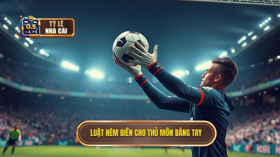 1. Luật ném biên cho thủ môn bằng tay
