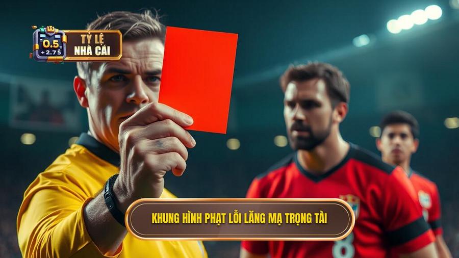 2. Khung hình phạt lỗi lăng mạ trọng tài