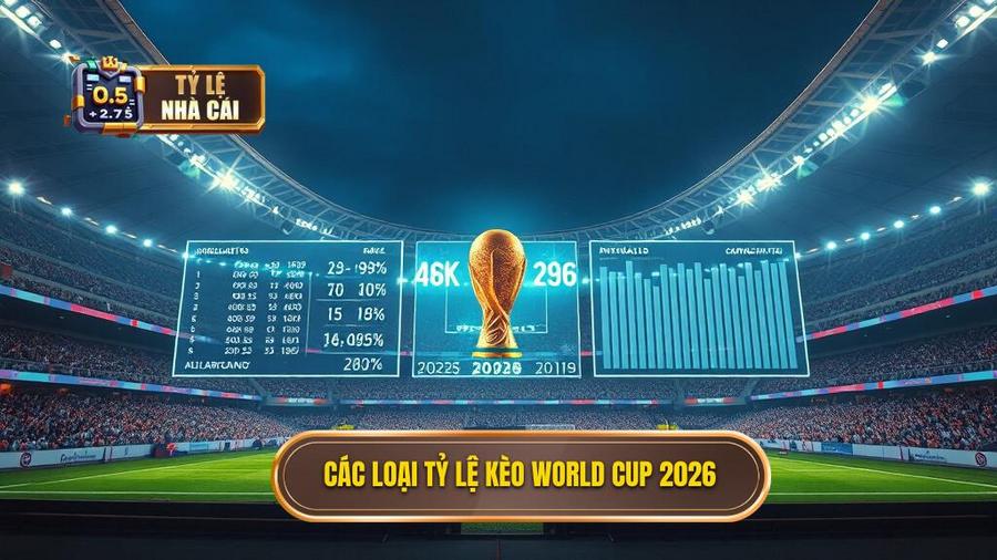 Các loại Tỷ lệ kèo World Cup 2026 phổ biến nhất