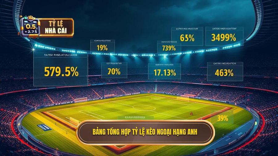 3. Bảng tổng hợp các loại tỷ lệ kèo Ngoại hạng Anh điển hình